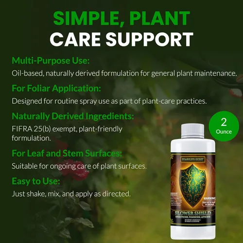 Miniatura 7 de Humboldts Secret Flower Shield Spray para el cuidado de plantas para aplicación y mantenimiento foliar de rutina Fórmula derivada naturalmente a