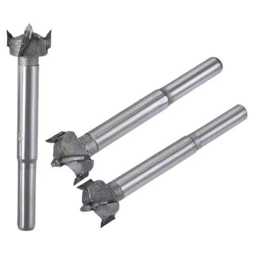Miniatura 15 de uxcell Forstner - Brocas de taladro para madera, 0.906 in, 0.945 in, 0.984 in de diámetro, sierra de agujero de carburo, punta de acero de aleación