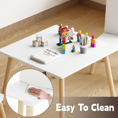Miniatura 4 de Juego de mesa y 2 sillas para niños, 3 piezas juego de mesa y silla para niños, juegos de mesa y sillas para niños, mesa de juego para niños