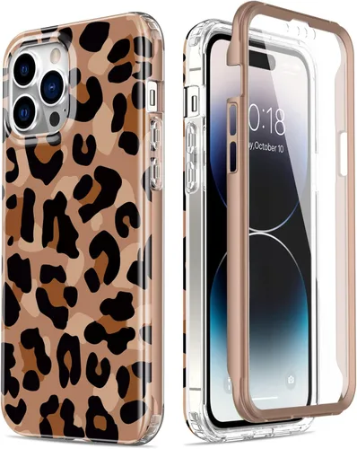 Miniatura 30 de Esdot Funda para iPhone 14 con Protector de Pantalla Integrado, Funda Resistente de Grado Militar con Diseños de Moda para Mujeres y Niñas, Funda