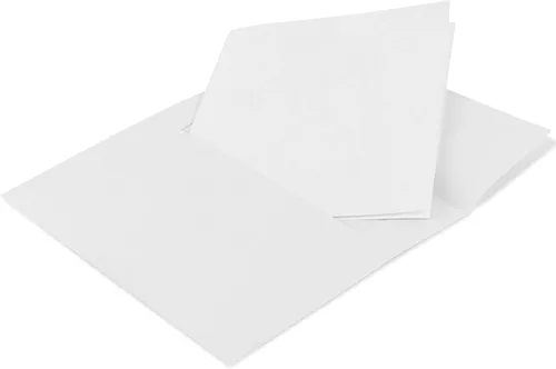 Miniatura 2 de Tarjetas de felicitación blancas en blanco con sobres blancos de 5 x 7 pulgadas, paquete de 40 tarjetas imprimibles con sobres correspondientes