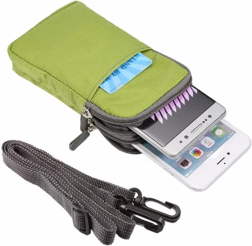 Miniatura 3 de Bolsa cruzada universal para teléfono celular, riñonera para deportes al aire libre, fundas de transporte para teléfono móvil, bolsa para cinturón B