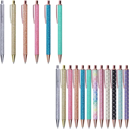 U-RIGHT 18 bolígrafos elegantes para diario, bonitos bolígrafos para mujeres, bolígrafos retráctiles y divertidos para enfermeras