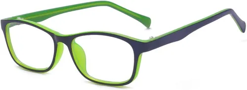 Miniatura 14 de Gafas de sol para niños, antiazules, rectangulares, antigolpes, con luz azul, UV400, antirreflejos, Negro