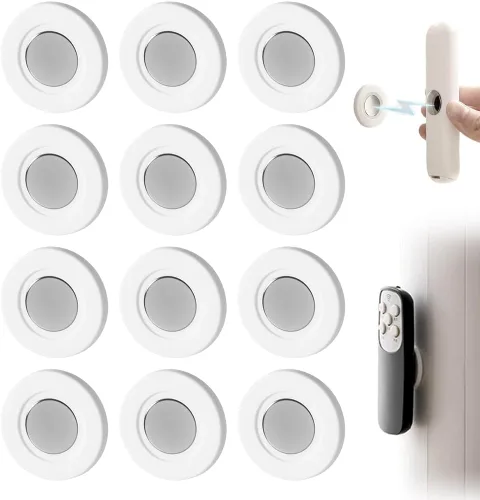 Miniatura 7 de KAMOJI Soporte magnético para control remoto, organizador de control remoto de silicona 2025, sin agujeros para montaje en pared, soporte