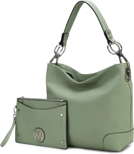Miniatura 57 de MKF Collection Mia K - Bolso Hobo para mujer, de piel vegana, bolso de hombro holgado, bolso con asa superior