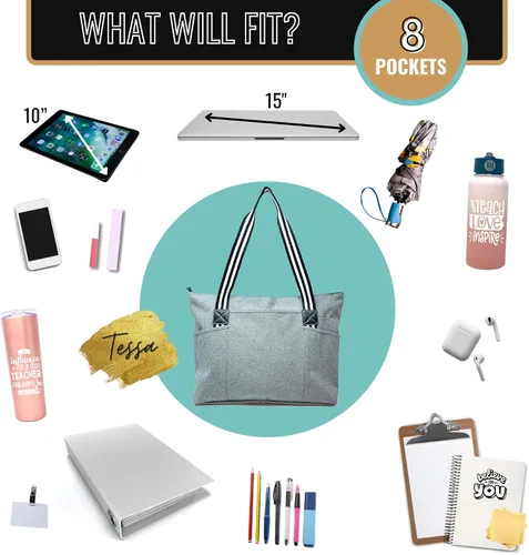 Miniatura 6 de Brooke & Jess Designs Bolsa de mamá para el hospital Bolsa de mano para mamá Bolsas de mamá para mujeres, bolsas de regalo de maternidad para mamás