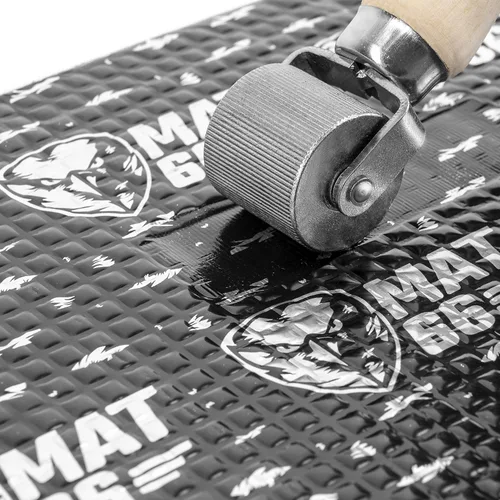 Miniatura 5 de MAT66 ProBlack Alfombrilla Insonorizante para Automóvil de 80 mil 10 pies cuadrados, Amortiguador de Sonido Automotriz de Butilo