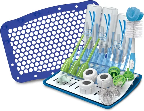 Miniatura 16 de Dr. Brown's Bolsa de silicona 100% para lavavajillas para biberones con tamaño ajustable para piezas pequeñas, pezones de biberón, accesorios
