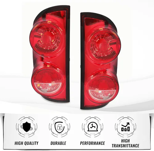 Miniatura 3 de Luz trasera HECASA compatible con 2007-2009 Dodge Ram 1500/2500/3500 ensamblaje de lámpara de luz trasera de camioneta para lado del conductor Lente