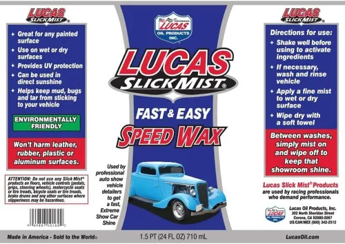 Miniatura 4 de Lucas Oil 10160 rociador para quitar manchas, encerado rápido, de 24 oz