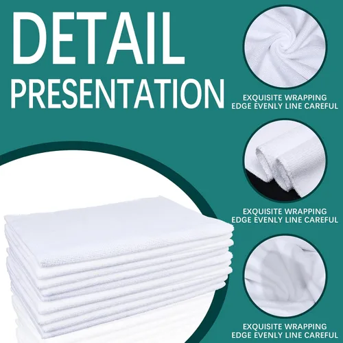 Miniatura 3 de GEKIXUTP 10 Piezas Toallas en Blanco de Sublimación, 16 x 24 Pulgadas Toallas de Microfibra de Sublimación para Cocina DIY, Toallas de Té en Blanco
