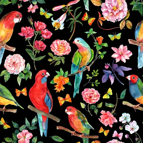 Miniatura 10 de Papel tapiz de 24 x 118 pulgadas de ancho, diseño floral de peonía y pájaro, papel tapiz de hojas de vinilo extraíble, autoadhesivo de mariposa