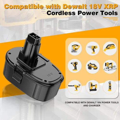 Miniatura 3 de ANTRobut Reemplazo de 18V 4500mAh para Dewalt 18V Batería XRP DC9096 DC9098 DC9099 DW9095 DW9096 DW9098 DE9038 con cargador de batería DC9310 18V