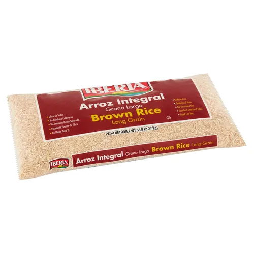 Miniatura 5 de Iberia Arroz integral de grano largo, 5 lb