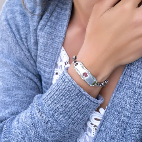 Miniatura 4 de Divoti Signature Custom Engraved Medical Alert ID Bracelet for Woman