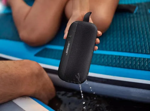 Miniatura 6 de Altavoz Bluetooth Bose SoundLink Flex, altavoz portátil con micrófono, altavoz inalámbrico resistente al agua para viajes, uso en exteriores y Negro