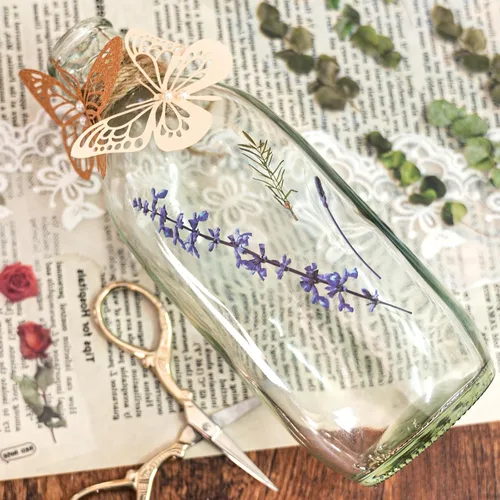 Miniatura 4 de Mayplous 12 hojas de calcomanías para álbumes de recortes, decoración de flores y plantas para planificador, diario, álbum, diarios, PET