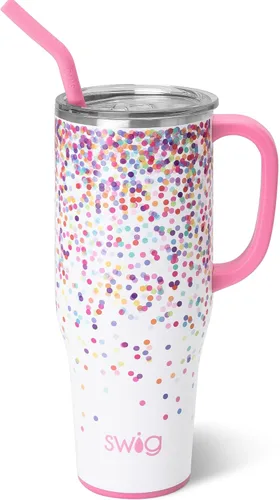 Miniatura 44 de Swig Life - Taza Mega de 40 onzas, Taza de 40 oz con asa y pajita, apta para portavasos, apta para lavavajillas, taza aislante extra grande