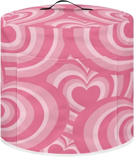 Cubierta abstracta para freidora de aire con estampado de corazón, cubierta de olla a presión de 3 cuartos de galón, cubierta antipolvo para olla a