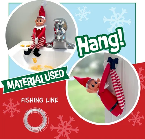 Miniatura 6 de SCS Direct Elf Upgrade Kit completo de bricolaje - Pose, cuelga, dobla tu elfo de Navidad - Todo lo que necesitas para hacer que tu muñeca