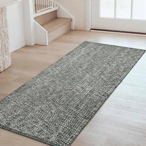 Miniatura 49 de LEEVAN - Alfombras lavables para cocina de 3 x 5 pies, alfombra de color crema para dormitorio, alfombra de algodón tejida para entrada, alfombra