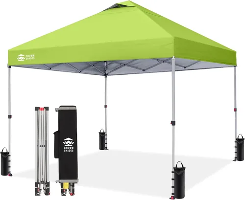 Miniatura 33 de CROWN SHADES Toldo desplegable de 8 x 8 pulgadas, tienda de campaña de playa con instalación CenterLok de un empuje, parasol fácil para exteriores