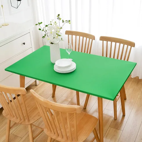 Miniatura 37 de Wolkemer Mantel Redondo Ajustado de 2 Pies de Spandex Elástico Cubierta para Mesa de Cóctel Borde Elástico Negro Cubierta Superior de Mesa
