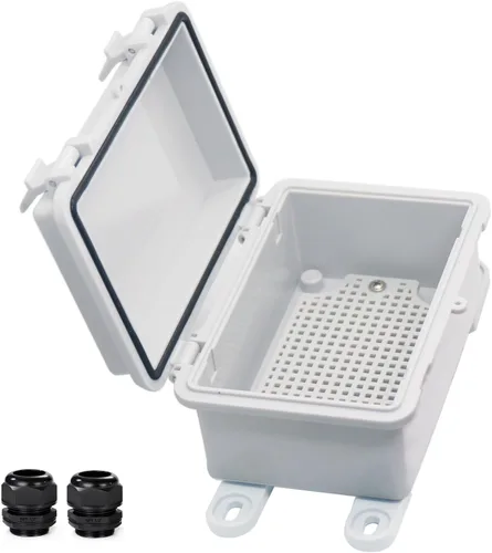Miniatura 18 de Caja Eléctrica Impermeable a Prueba de Polvo Caja de Conexiones Resistente a la Intemperie IP67 Carcasa de Plástico ABS Caja de Proyecto