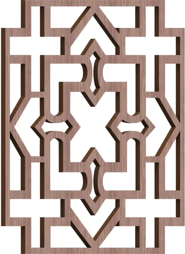 Miniatura 32 de Wise Paneles decorativos de madera con calado, extra pequeños, 7 3/8 pulgadas de ancho x 7 3/8 pulgadas de alto x 1/4 pulgadas de alto, roble rojo
