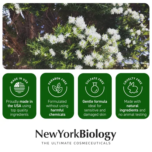 Miniatura 6 de New York Biology - Crema para Pies con Aceite de Árbol de Té para Pies Secos y Agrietados, Pie de Atleta, Hongos en las Uñas, Tiña Inguinal, Tiña