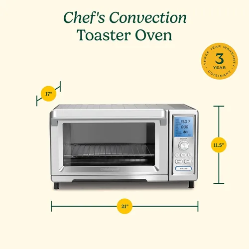 Miniatura 8 de Horno tostador de convección Cuisinart para Chef, Modelo nuevo, talla única , Acero inoxidable