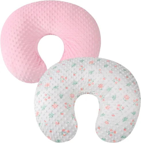Miniatura 16 de Juego de fundas para almohada de lactancia con puntos, paquete de 2, fundas para almohada de lactancia, ultra suaves, compatibles con almohada Gris