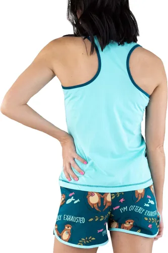 Miniatura 2 de Lazy One Matching Pajamas for Women, Cute Pajama Shorts and Tank Top Set