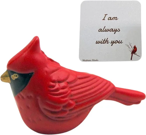 Miniatura 8 de Westmon Works Cardinal Legend - Juego de dijes de bolsillo, ficha de cristal conmemorativa con tarjeta de historia, Metal, No es una piedra preciosa