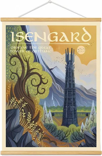 Miniatura 20 de Meksular Impresiones artísticas de pared de paisaje de la Tierra Media, pintura en lienzo, carteles de fantasía, imágenes de pared, para regalo