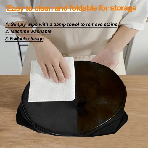 Miniatura 7 de Cubierta antipolvo para olla de cocción lenta de 6 cuartos de galón, resistente, impermeable, a prueba de polvo, con asa, cubierta protectora