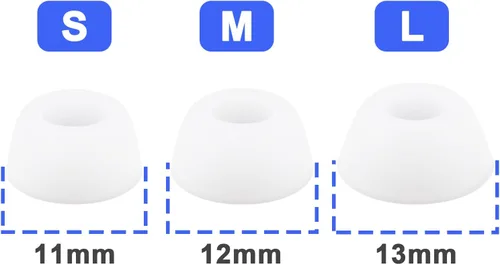 Miniatura 3 de 3 pares de almohadillas de silicona compatibles con Huawei FreeBuds Pro Earphones Soft Eartips Earpads Ear Cap Ear Plug L/M/S 1 par de cada