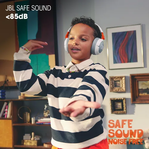 Miniatura 3 de JBL Junior 470NC - Auriculares inalámbricos sobre la oreja con cancelación de ruido para niños con JBL Safe Sound (<85 dB), diseñados para niños