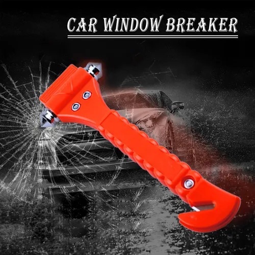 Miniatura 3 de Rompeventanas para automóvil, martillo de seguridad, herramienta de escape de emergencia, cortador de cinturón de seguridad, kit de supervivencia