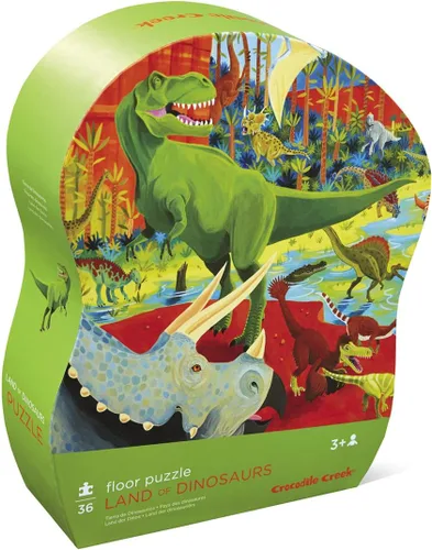 Miniatura 13 de Crocodile Creek - Rompecabezas de suelo con caja de alta resistencia para almacenamiento, Safari salvaje, Multicolor
