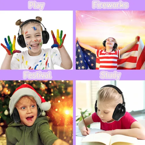 Miniatura 8 de ZOHAN 030 - Auriculares con cancelación de ruido para niños, protección auditiva para niños con autismo