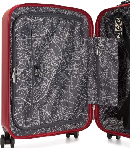 Miniatura 4 de Kipling Curiosity Small 4 Wheeled Rolling Luggage Lively Red