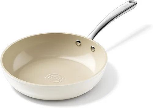 Sartén de Saltear de Cerámica Antiadherente Redchef, Sartén de Saltear de Cerámica Antiadherente, Sartén de Huevo No Tóxica, Sartén de Cocina para