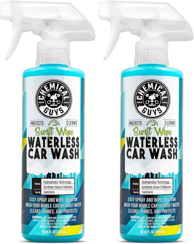 Miniatura 14 de Chemical Guys Swift Wipe - Aerosol rociable para lavado de autos sin agua, pulveriza y limpia para limpiar y dar brillo de forma segura a