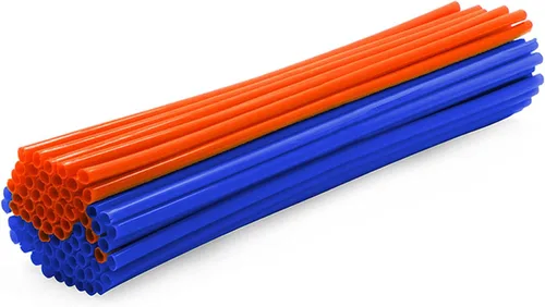 Miniatura 21 de Worldmotop - Juego de 72 fundas para radios de motocross, repuesto universal para Yamaha, Honda, BMW, Suzuki Kawasaki, fundas para radios de rueda