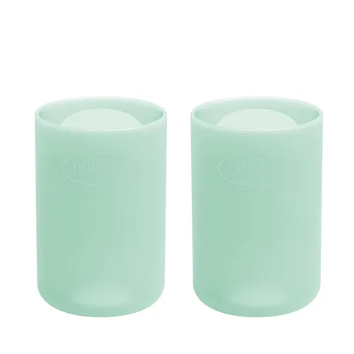 Miniatura 15 de Dr. Brown's Options+ Funda estrecha para botella de vidrio, 100% silicona, rosa, sin BPA, 8 onzas, paquete de 1