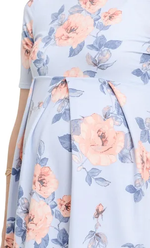 Miniatura 5 de Blusa de maternidad con peplum y pliegue frontal para que se note el embarazo