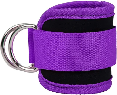 Correas de tobillo, bandas de resistencia para el tobillo, muñequeras, correas acolchadas, correas ajustables, anillo en D para máquina de cable,