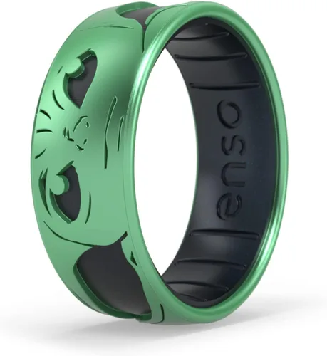 Miniatura 28 de Enso Rings Anillo de boda de silicona – Diseños grabados de Star Wars – Ajuste cómodo – Hecho en Estados Unidos – Ideal para uso activo